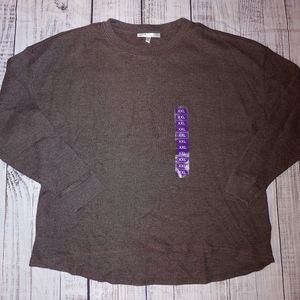 NWT Seven7 Waffle Knit Shirt, Brown, XXL